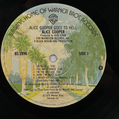 Alice Cooper Goes to Hell Vinyl 1976 VG