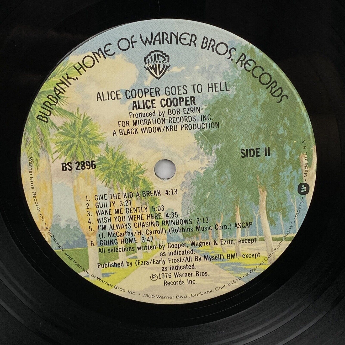 Alice Cooper Goes to Hell Vinyl 1976 VG