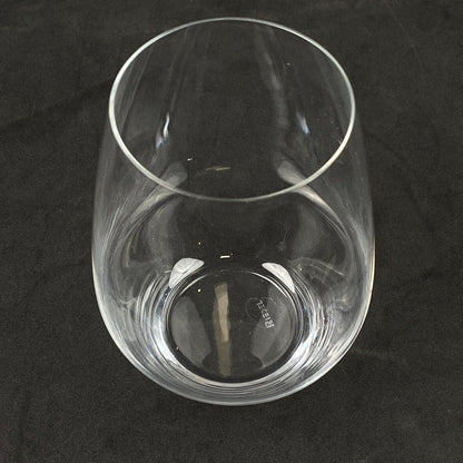 Tiffany & Co Riedel Tumbler Set of 2 Crystal White Wine Glasses Stemless 13 oz