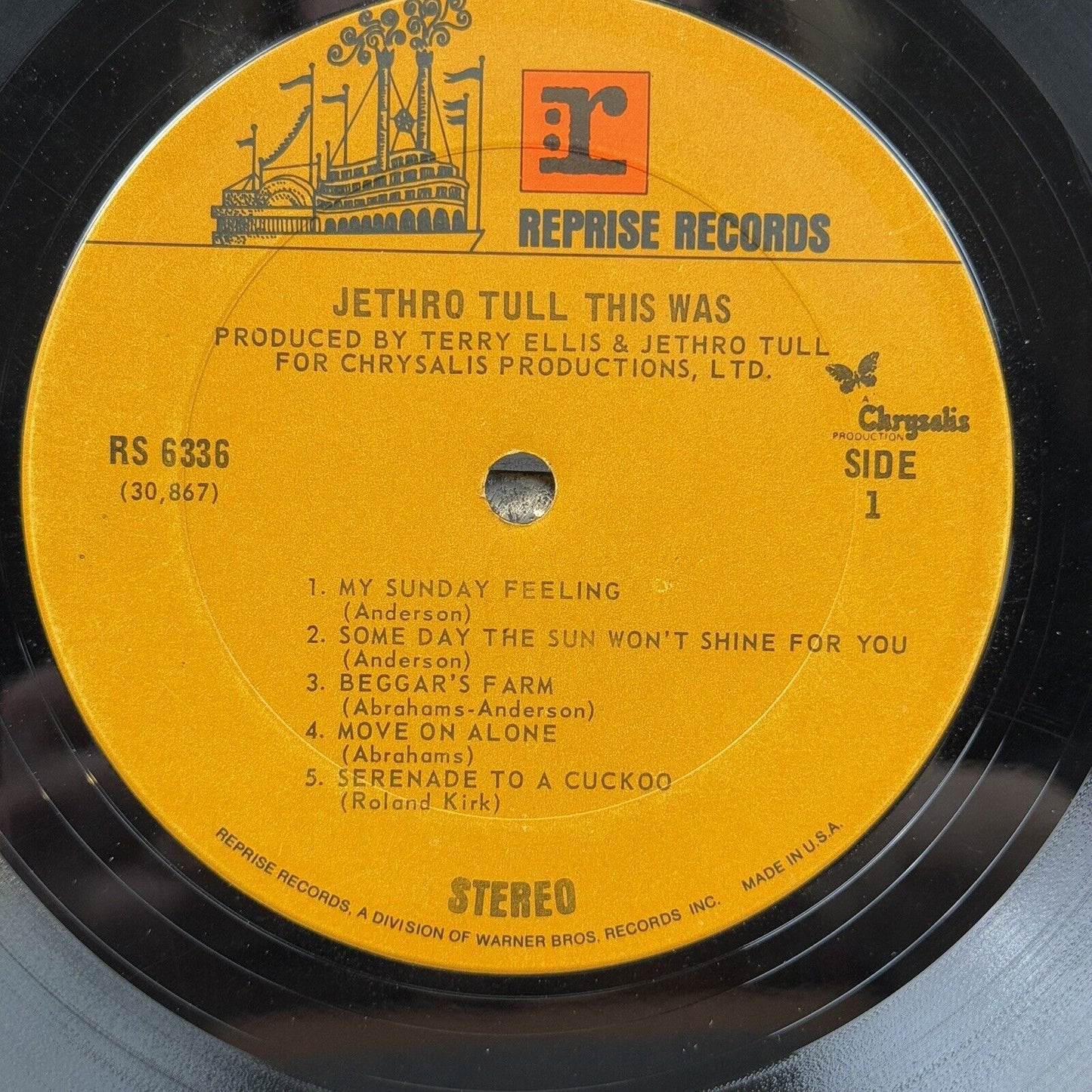 Jethro Tull This Was Vinyl Record by Reprise Records