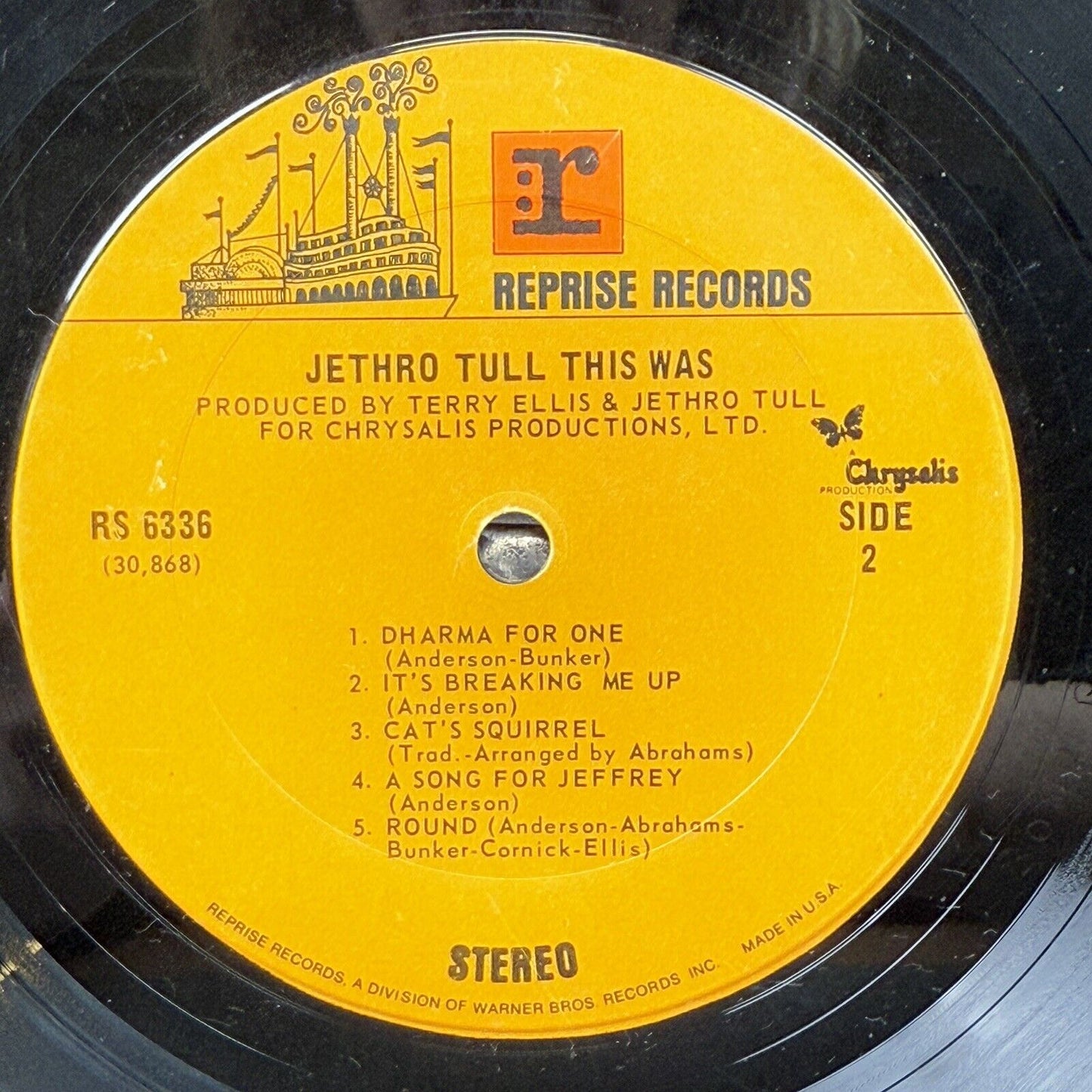 Jethro Tull This Was Vinyl Record by Reprise Records