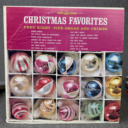 Christmas Favorites Pipe Organ & Chimes by Fred Kirby LP Vinyl Record