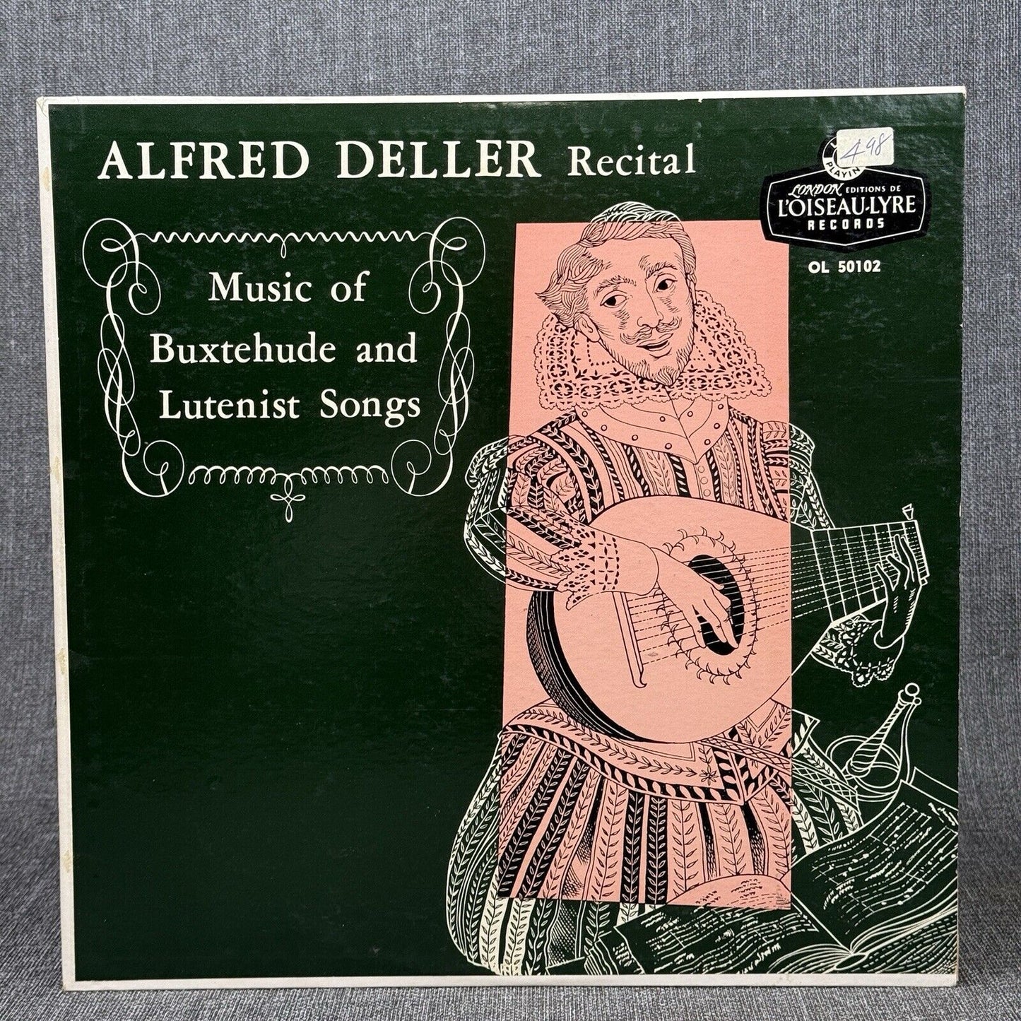 Baroque Music of Dietrich Buxtehude (1637-1707) and Lutenist Songs Vinyl Record