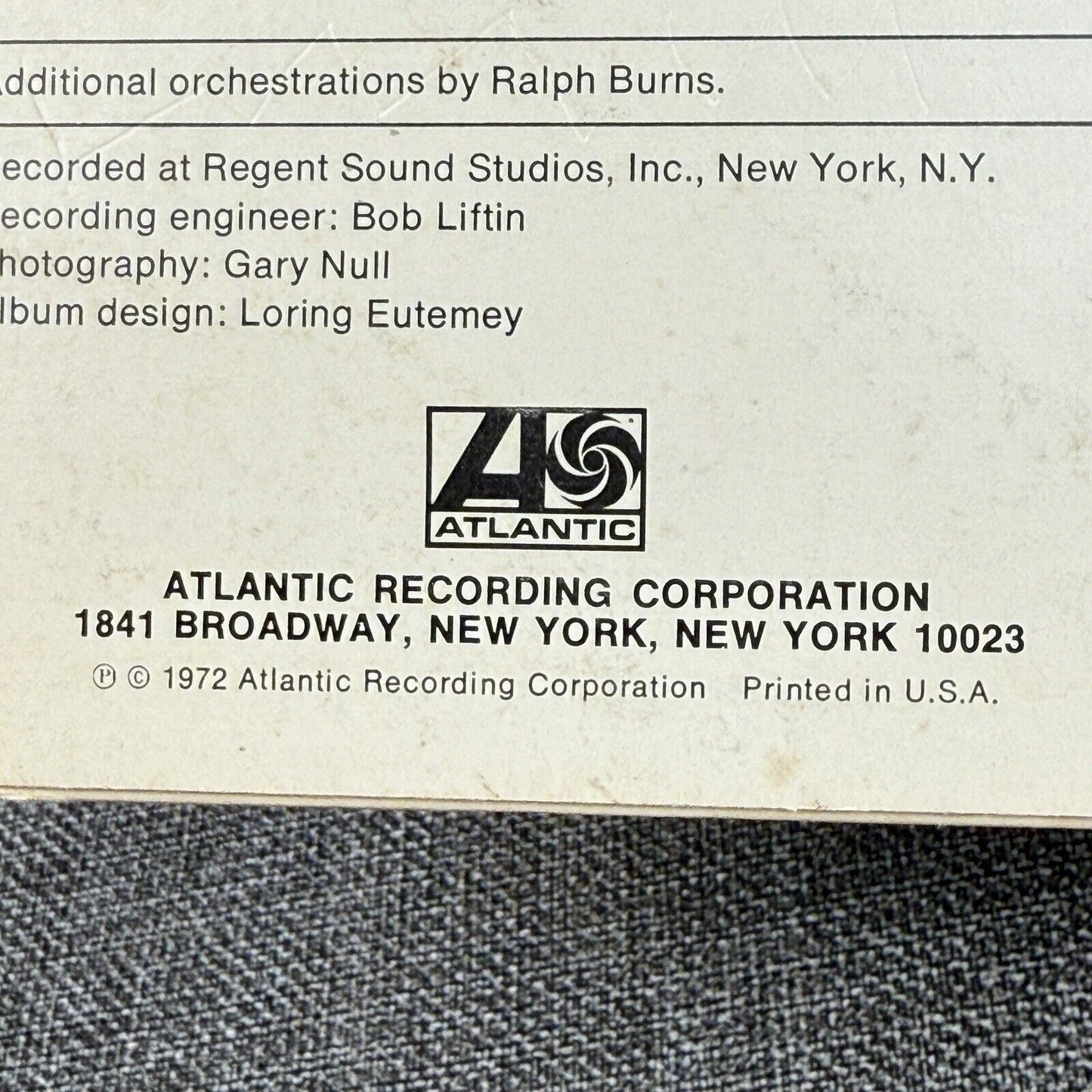 You're a Good Man , Charlie Brown Vinyl Record 1972 Atlantic Recording Corp.