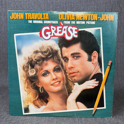 Grease Travolta Newton Movie Soundtrack Double Vinyl Record RSO Records 1978