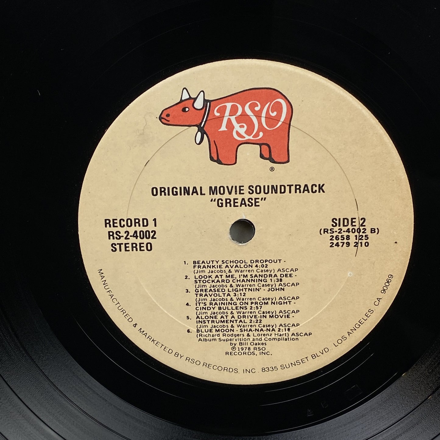 Grease Travolta Newton Movie Soundtrack Double Vinyl Record RSO Records 1978