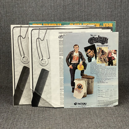 Grease Travolta Newton Movie Soundtrack Double Vinyl Record RSO Records 1978