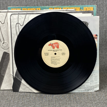 Grease Travolta Newton Movie Soundtrack Double Vinyl Record RSO Records 1978
