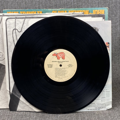 Grease Travolta Newton Movie Soundtrack Double Vinyl Record RSO Records 1978