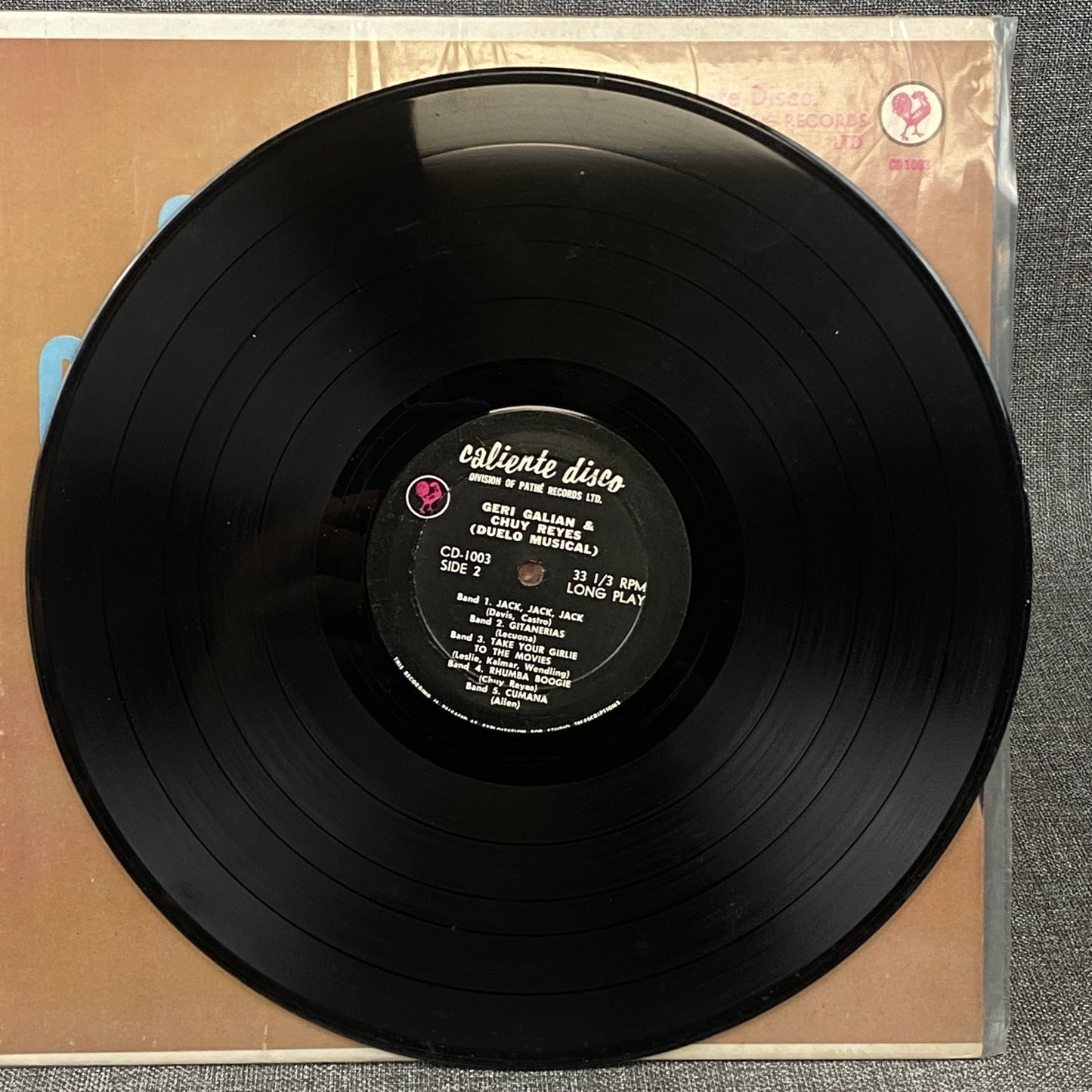 Geri Galian & Chuy Reyes - Duelo Musical - Caliente Discos - Latin Vinyl LP