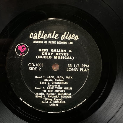 Geri Galian & Chuy Reyes - Duelo Musical - Caliente Discos - Latin Vinyl LP