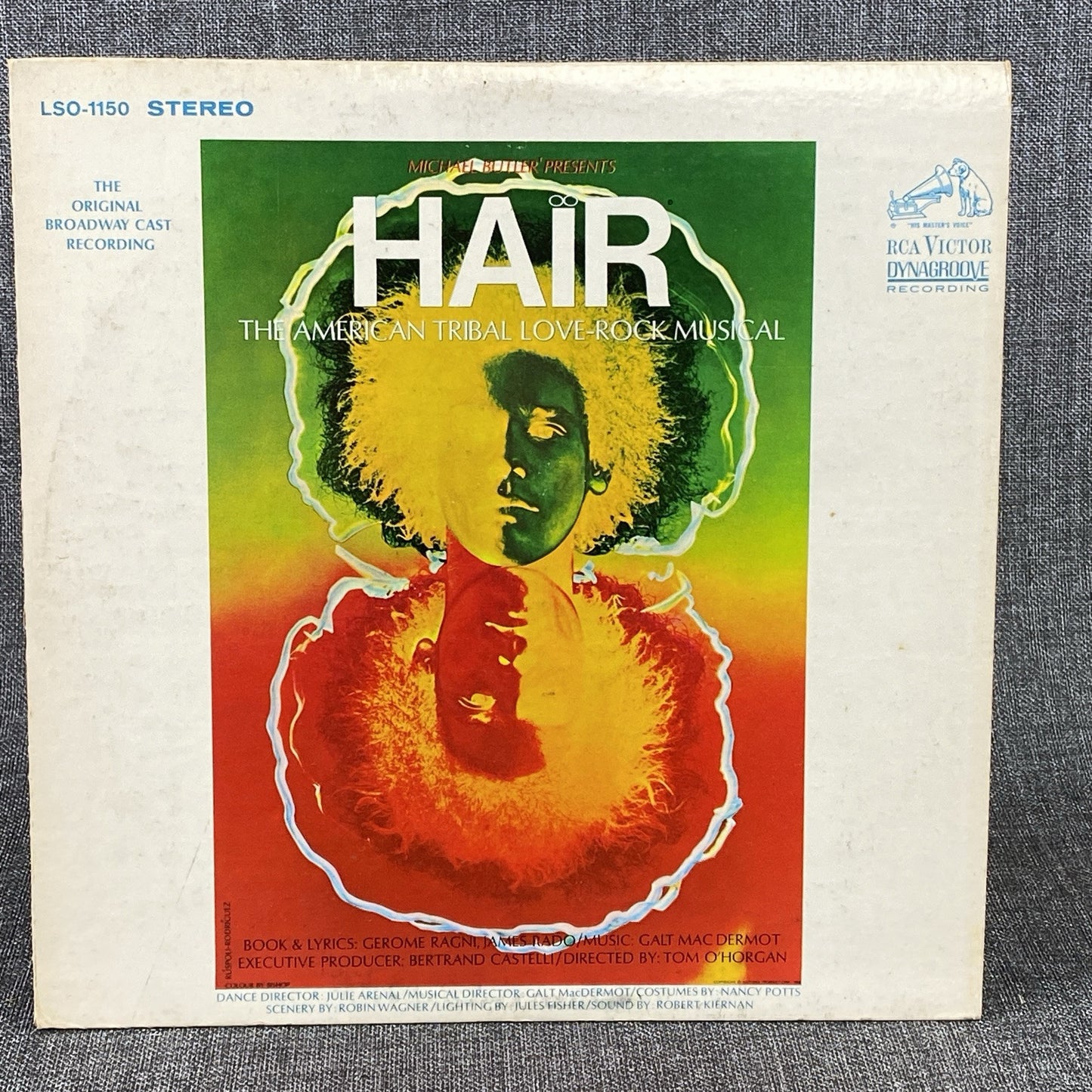 Hair Musical Vinyl Record 1968