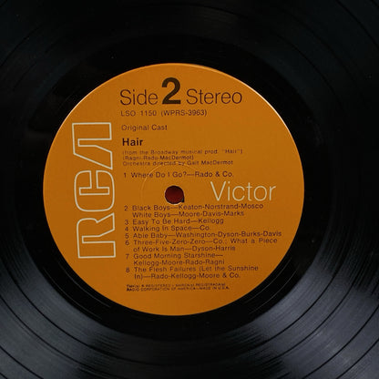 Hair Musical Vinyl Record 1968