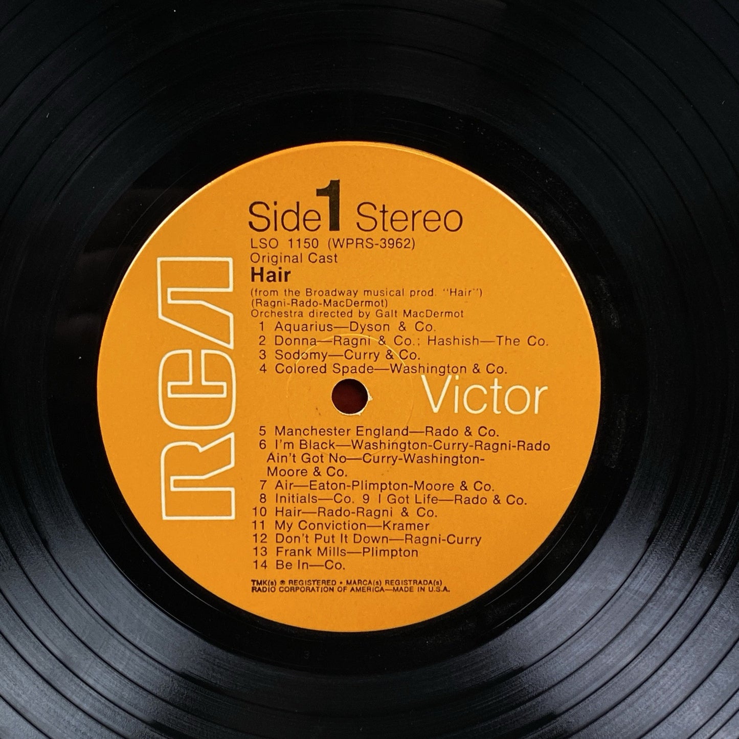 Hair Musical Vinyl Record 1968