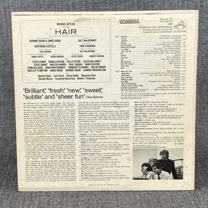 Hair Musical Vinyl Record 1968