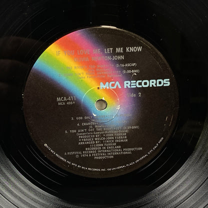 Olivia Newton-John If You Love Me Let Me Know Vinyl Record 1974