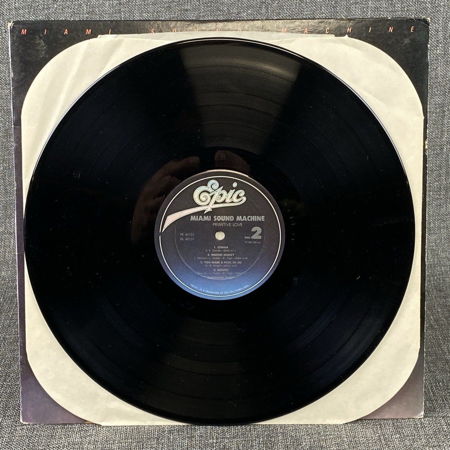 Miami Sound Machine  Primitive Love  Vinyl LP Record Gloria Estefan  1980's - NM