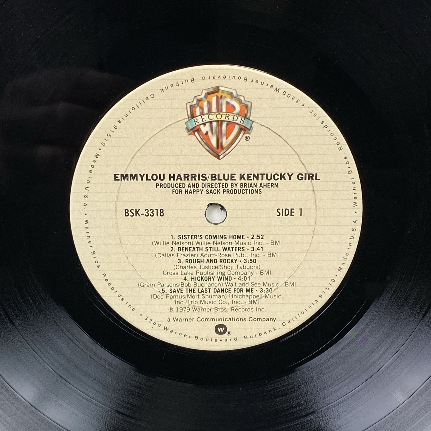 EMMYLOU HARRIS Blue Kentucky Girl WARNER BROS LP Vinyl Record - EXCELLENT