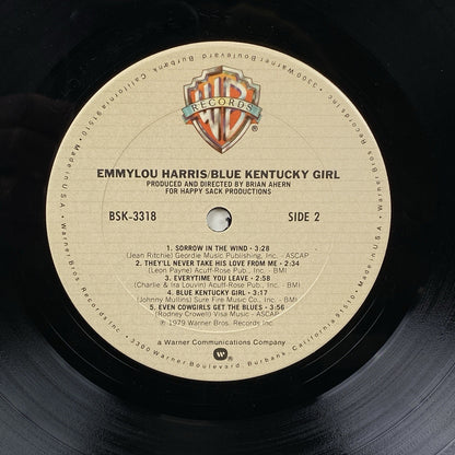 EMMYLOU HARRIS Blue Kentucky Girl WARNER BROS LP Vinyl Record - EXCELLENT