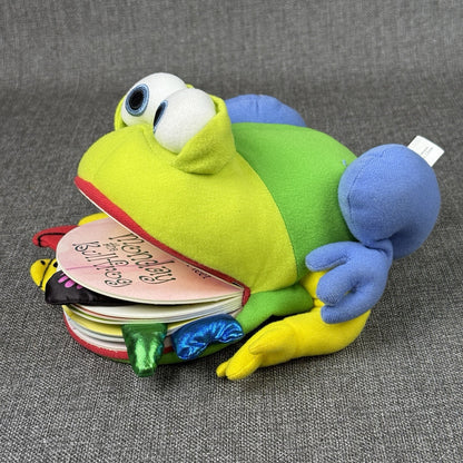 Monday the Bullfrog by Matthew Van Fleet Board Book Hand Puppet Plush Toy 2006