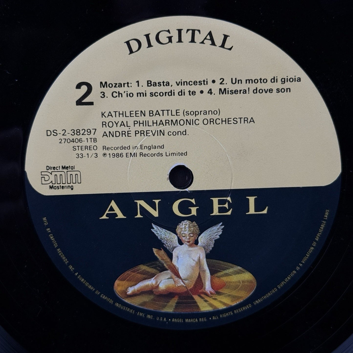KATHLEEN BATTLE Sings MOZART Royal Philharmonic Vinyl Record - NEAR MINT