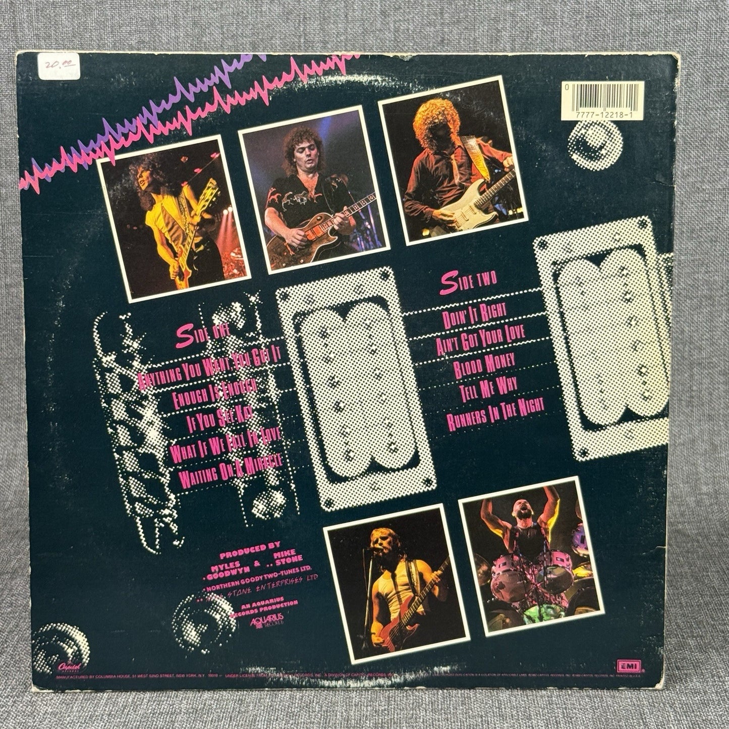 April Wine “Power Play” Vinyl LP Capitol Records (1982 Album - Very Good