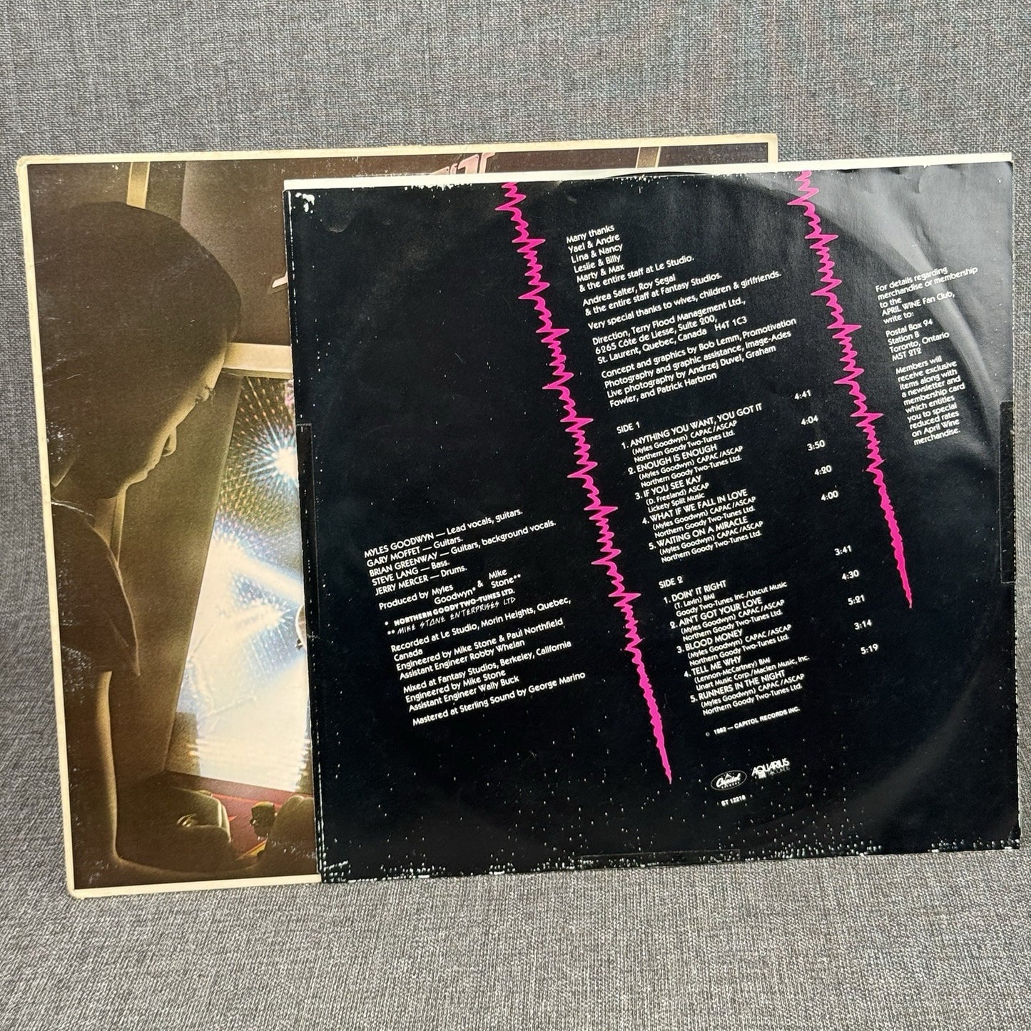 April Wine “Power Play” Vinyl LP Capitol Records (1982 Album - Very Good