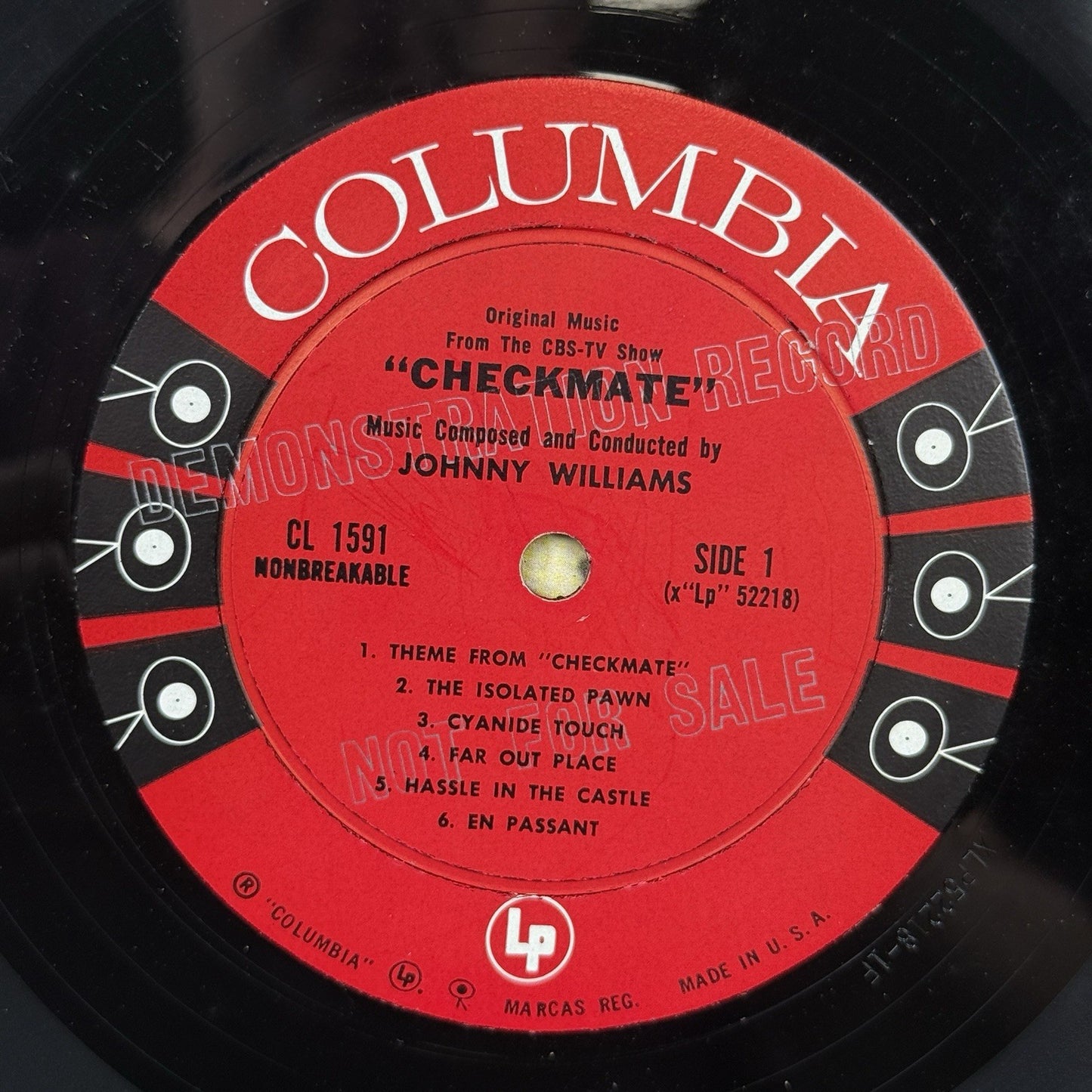 Johnny Williams Checkmate Demonstration Record (Promo) Six Eye Vinyl LP -EX