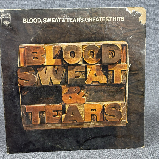 Blood Sweat And Tears Greatest Hits Vinyl Record Album LP- VG