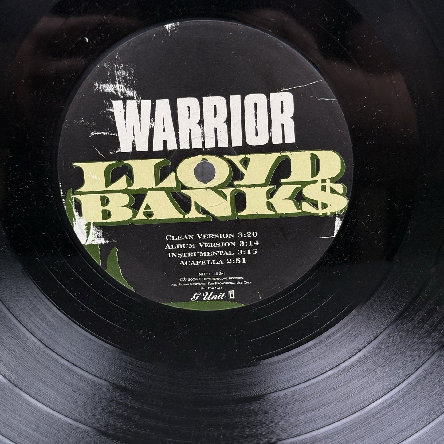 Lloyd Banks On Fire Warrior 2004 Vinyl Record, VERY GOOD