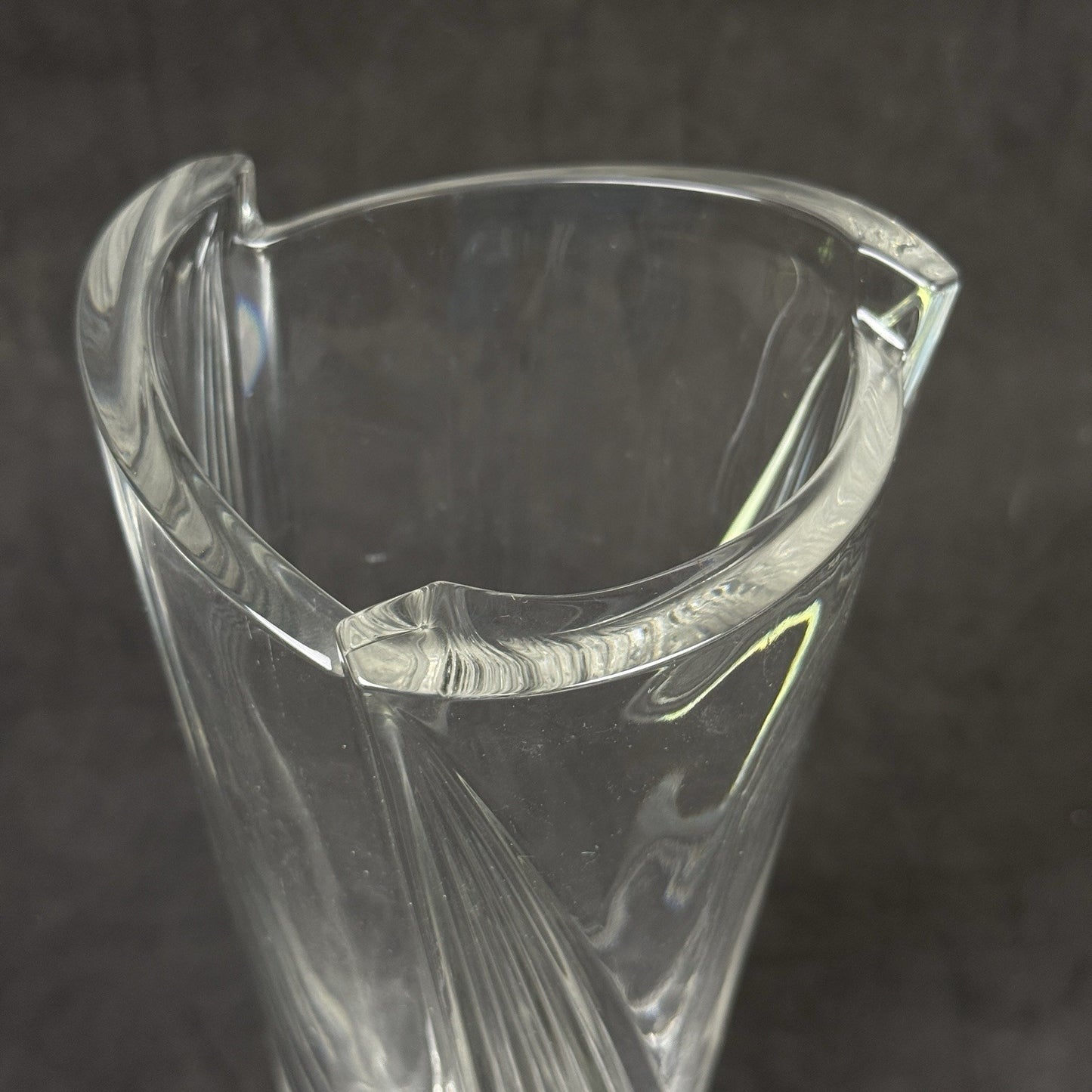 ROSENTHAL GERMANY Lead Crystal Vase  10"