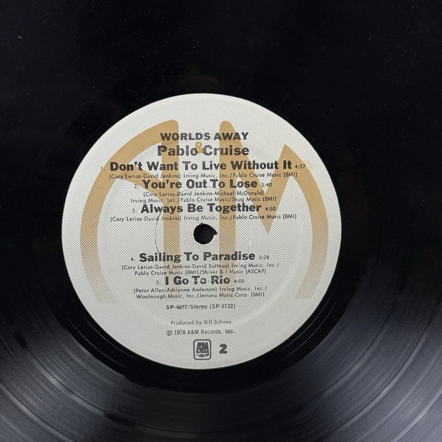 PABLO CRUISE Worlds Away LP Vinyl Record 1978 -VERY GOOD