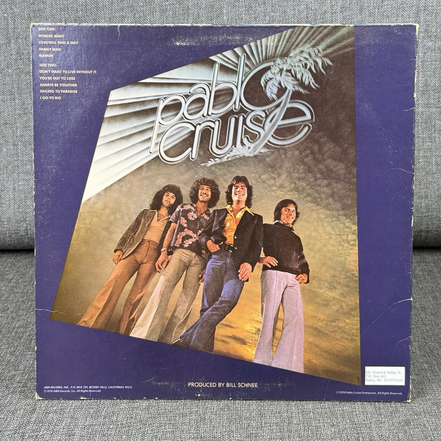 PABLO CRUISE Worlds Away LP Vinyl Record 1978 -VERY GOOD