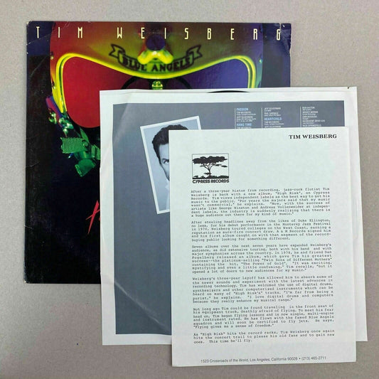 Tim Weisberg Blue Angels High Risk PROMO Vinyl LP Record Cypress Records Album