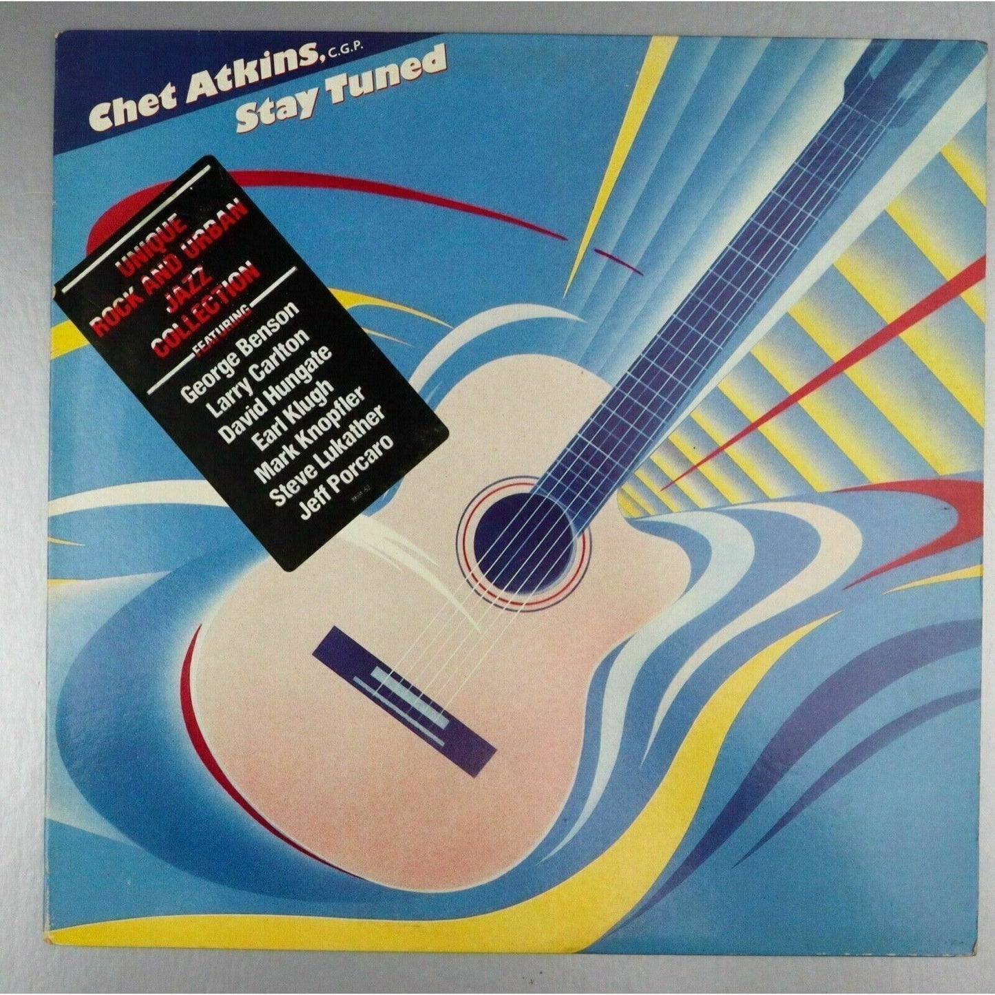 Chet Atkins Stay Tuned LP Vinyl Record Album 1985 Columbia Jazz Promo Copy