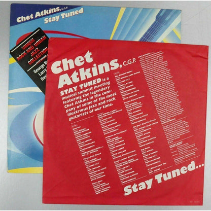 Chet Atkins Stay Tuned LP Vinyl Record Album 1985 Columbia Jazz Promo Copy