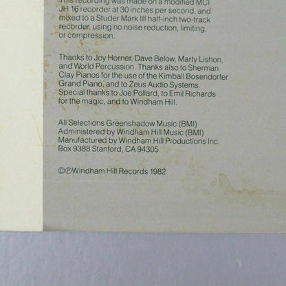 Shadowfax LP Vinyl PROMO Record Self Titled Windham Hill 1982 Promotional Copy