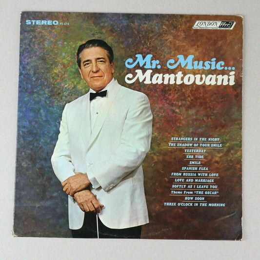 Mr. Music Mantovani Vinyl Record LP London Records PS 474 Vintage Album NM