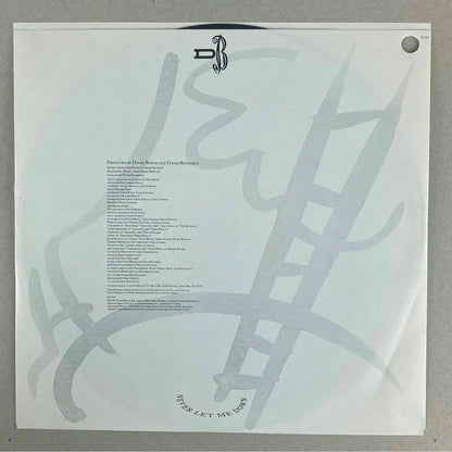 David Bowie Never Let Me Down PROMO Vinyl Record LP 1987 EMI America