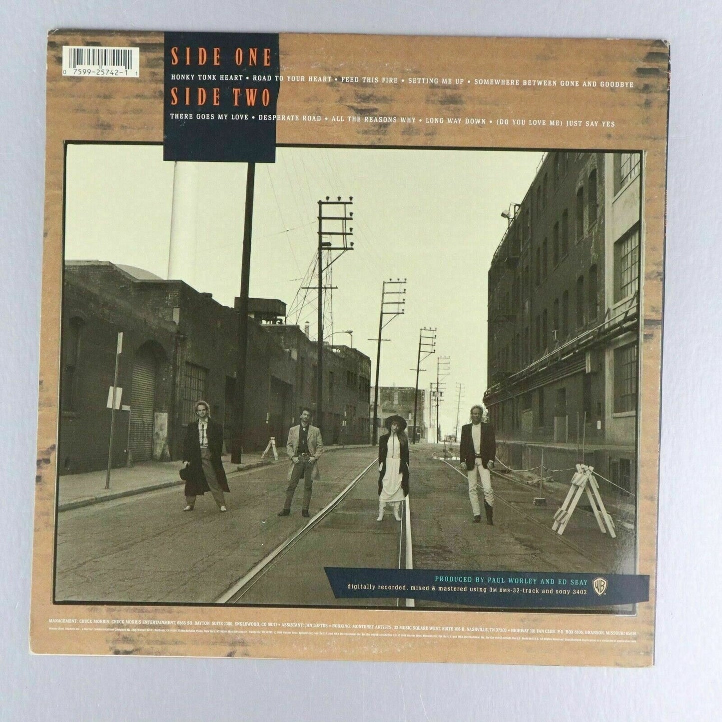 Highway 101 1998 PROMO Vinyl Record Album 1988 Warner Bros Country Pop Rock