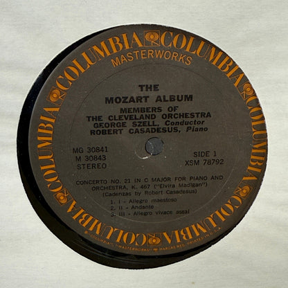 The Mozart Album Columbia Masterworks Classical Vinyl Record - EX-NM