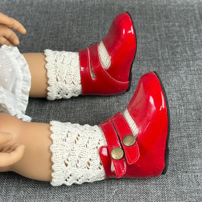 Vintage Annette Himstedt "Anna" Doll Red Shoes Girl Collectible 24"