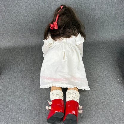 Vintage Annette Himstedt "Anna" Doll Red Shoes Girl Collectible 24"