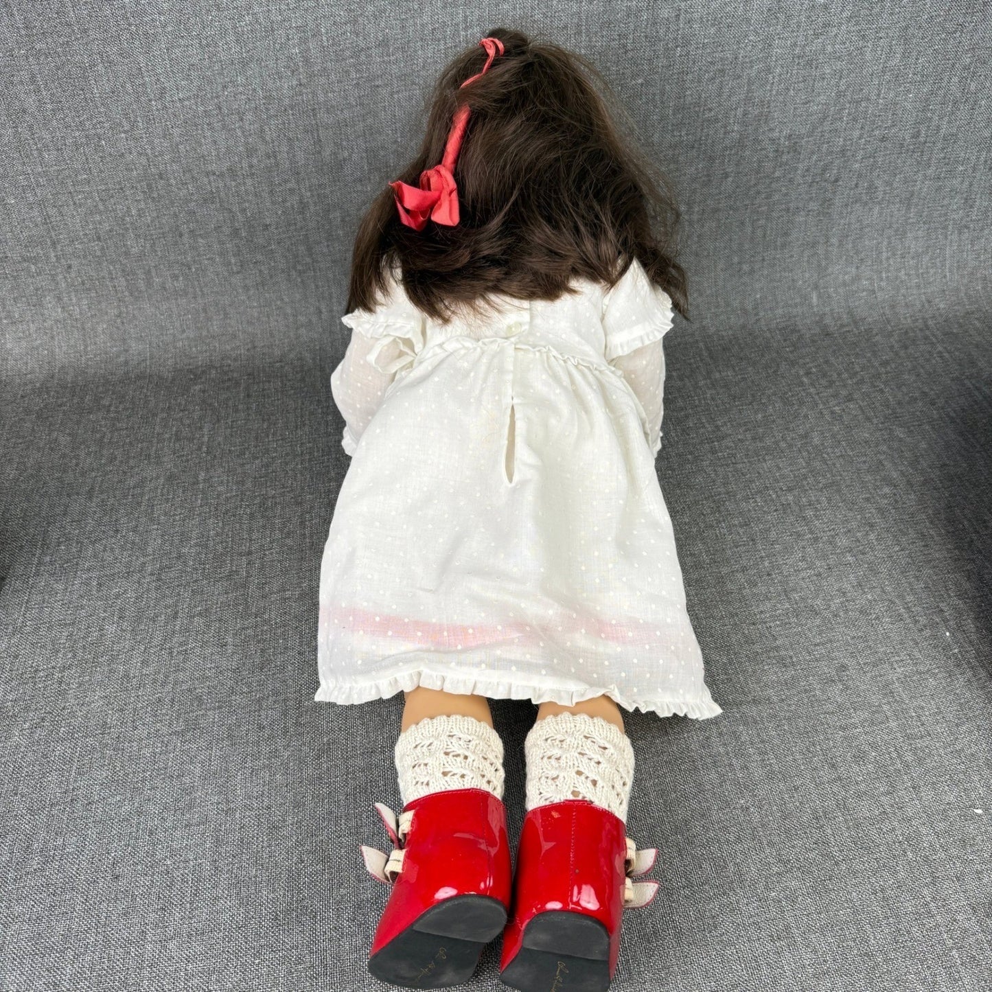 Vintage Annette Himstedt "Anna" Doll Red Shoes Girl Collectible 24"