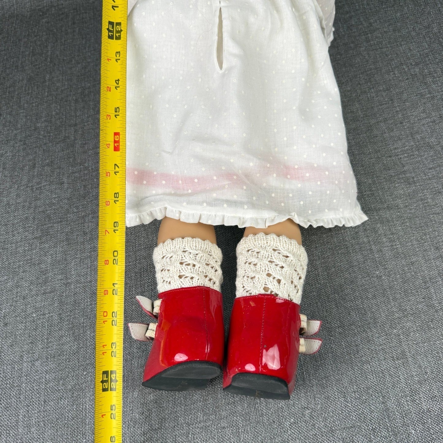 Vintage Annette Himstedt "Anna" Doll Red Shoes Girl Collectible 24"