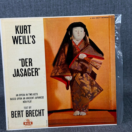 Kurt Weill's Der Jasager Opera in Two Acts Bert Brecht MGM Records