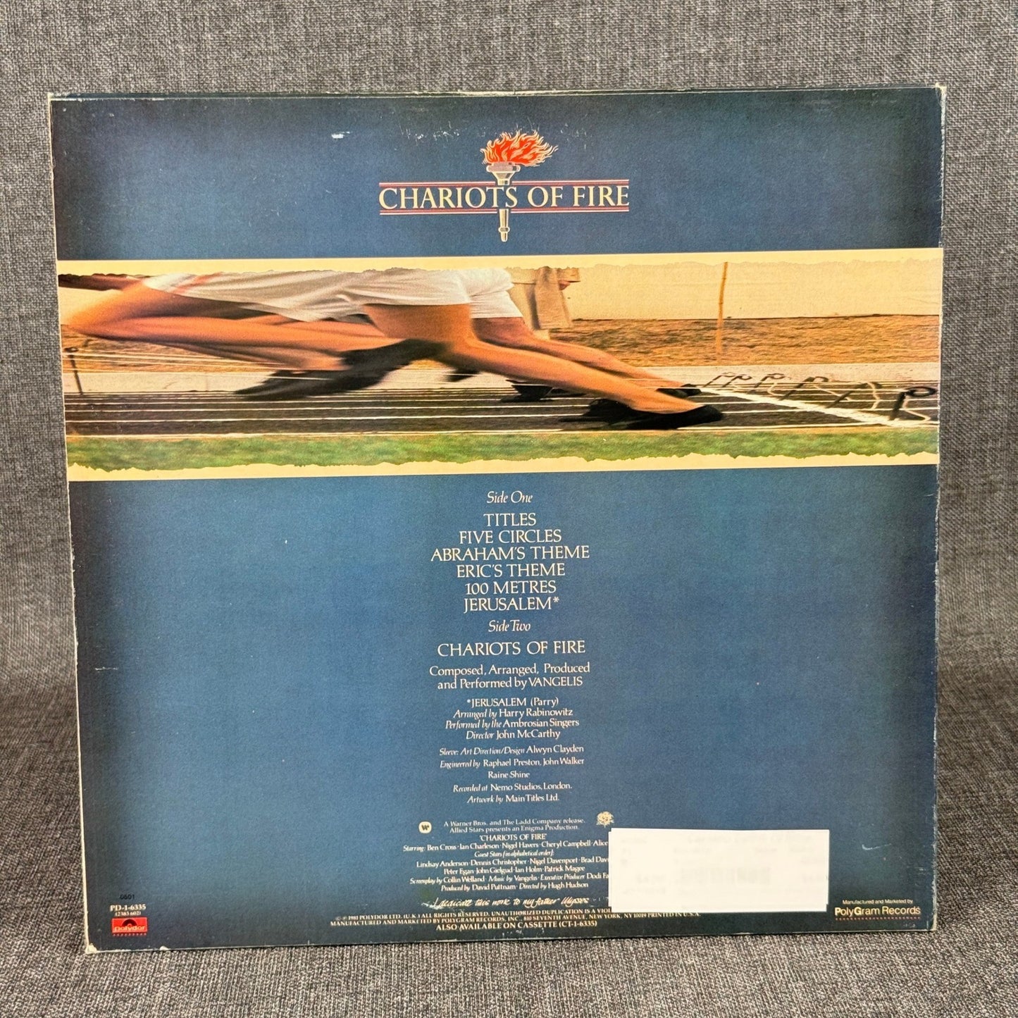 Vangelis Chariots of Fire Soundtrack Vinyl LP Record 1981 Polydor - VERY GOOD