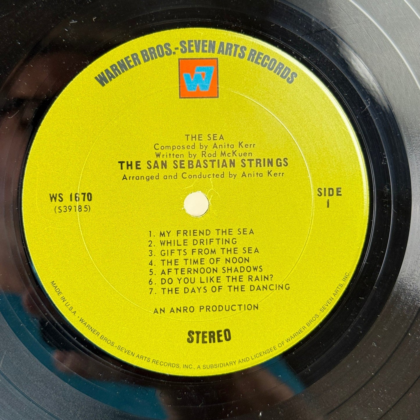 The Sea composed by Anita Kerr 1970 Vinyl Record