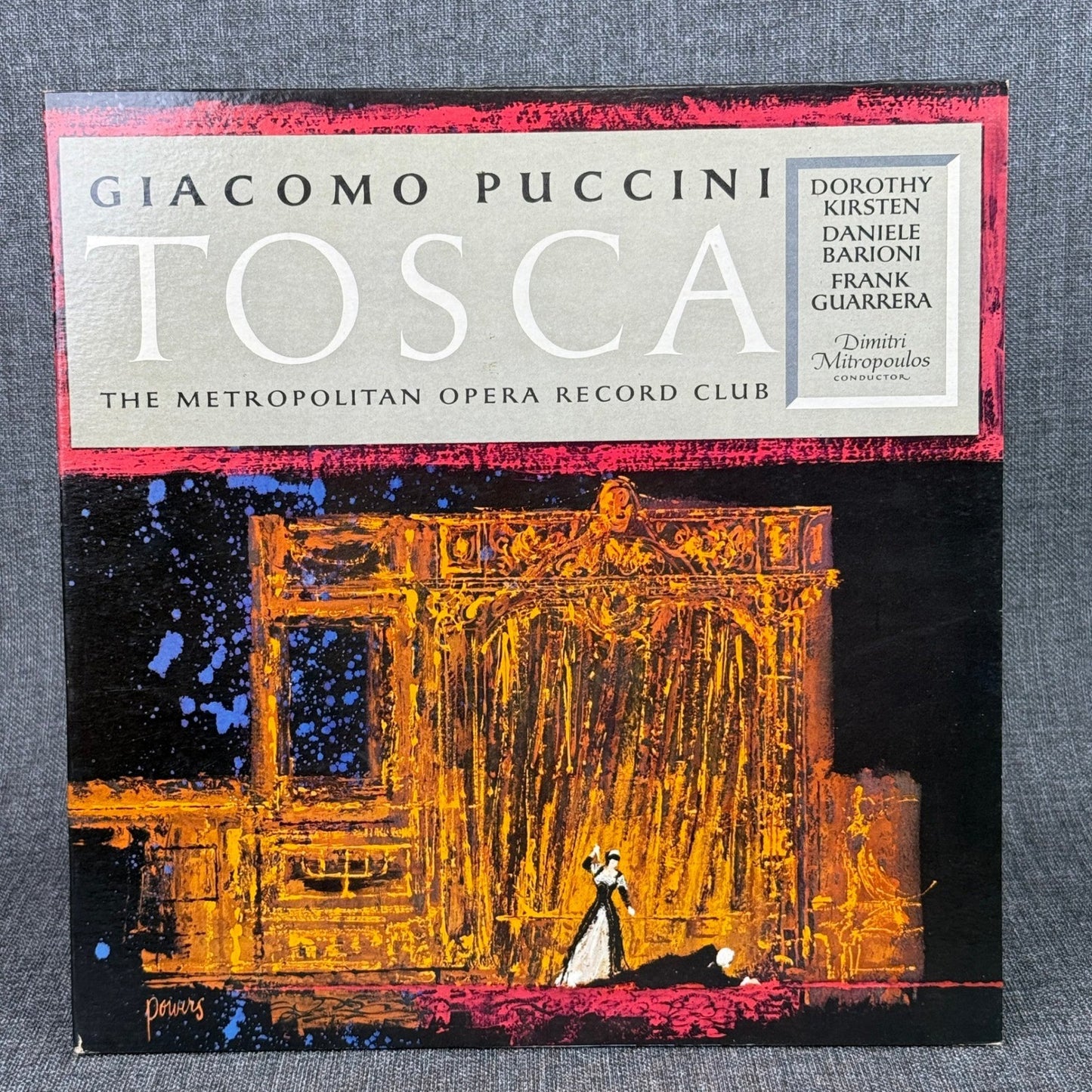 Giacomo Puccini Tosca Metropolitan Opera Record Club Dorothy Kirsten -NEAR MINT