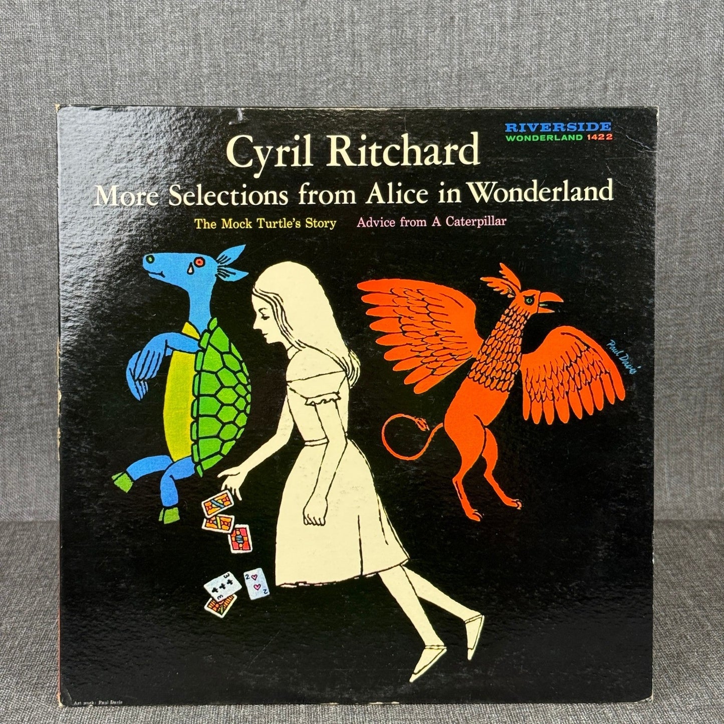 Cyril Ritchard Alice in Wonderland More Selections Riverside LP Record NEAR MINT